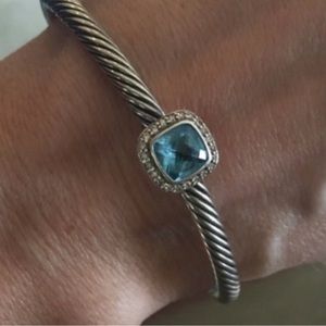 David Yurman 4mm Noblesse Cable Bracelet Diamonds